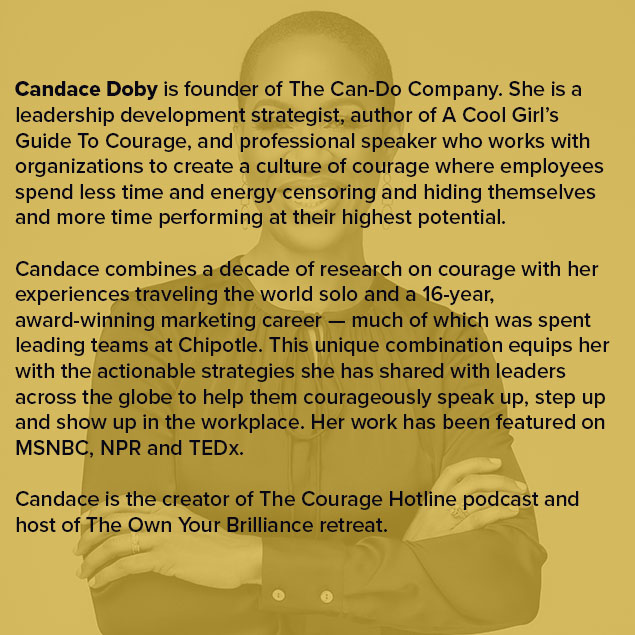 Candace Doby, keynote speaker at the 2026 Midwest Leadership Summit, leadership strategist and author known for her work on courage and workplace culture.