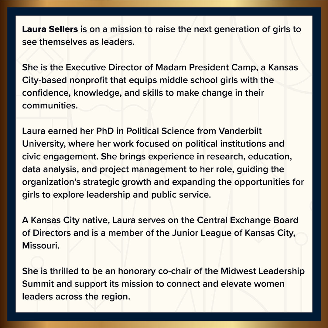 Laura Sellers, Honorary Co-Chair at the 2026 Midwest Leadership Summit